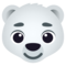 Polar Bear emoji on Emojione
